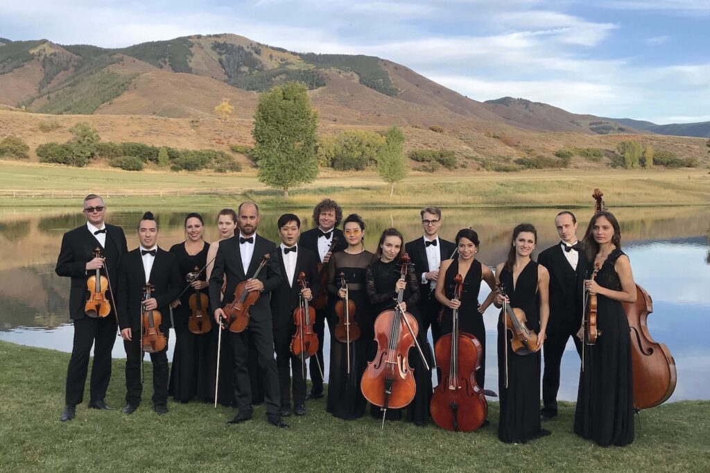 Pop string orchestra in Aspen, Colorado 
